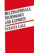 Cover: Multinationals, Technology and Exports - Palgrave Macmillan
