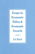 Cover: Essays in Economic Policy and Economic Growth - Palgrave Macmillan