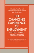 Cover: The Changing Experience of Employment - Palgrave Macmillan