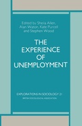 Cover: The Experience of Unemployment - Palgrave Macmillan