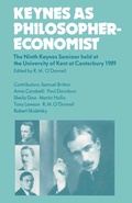 Cover: Keynes as Philosopher-Economist - Palgrave Macmillan
