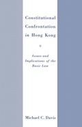 Cover: Constitutional Confrontation in Hong Kong - Palgrave Macmillan