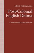 Cover: Post-Colonial English Drama - Palgrave Macmillan