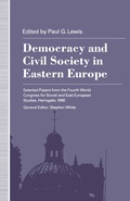 Cover: Democracy and Civil Society in Eastern Europe - Palgrave Macmillan