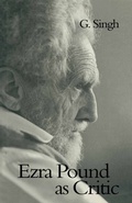 Cover: Ezra Pound as Critic - Palgrave Macmillan