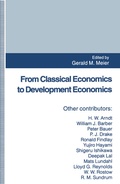 Cover: From Classical Economics to Development Economics - Palgrave Macmillan