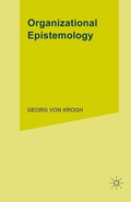 Cover: Organizational Epistemology - Palgrave Macmillan