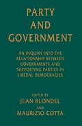 Cover: Party and Government - Palgrave Macmillan
