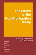 Cover: The Future of the Non-Proliferation Treaty - Palgrave Macmillan