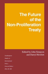 Enlarge image Cover: The Future of the Non-Proliferation Treaty - Palgrave Macmillan