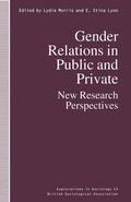 Cover: Gender Relations in Public and Private - Palgrave Macmillan