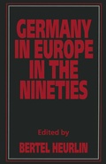 Cover: Germany in Europe in the Nineties - Palgrave Macmillan
