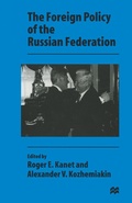 Cover: The Foreign Policy of the Russian Federation - Palgrave Macmillan