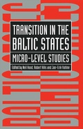 Cover: Transition in the Baltic States - Palgrave Macmillan