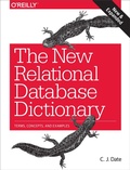 Cover: New Relational Database Dictionary - O'Reilly