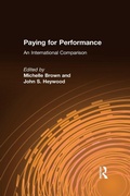 Cover: Paying for Performance: An International Comparison - Routledge