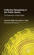 Cover: Collective Bargaining in the Public Sector: The Experience of Eight States - Routledge