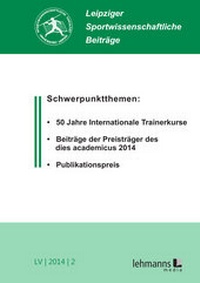 Abbildung von: Leipziger Sportwissenschaftliche Beiträge - Lehmanns Media
