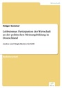 Cover: Lobbyismus: Partizipation der Wirtschaft an der politischen Meinungsbildung in Deutschland - diplom.de