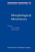 Cover: Morphological Metatheory - John Benjamins Publishing Co