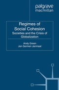 Cover: Regimes of Social Cohesion - Palgrave Macmillan