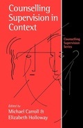 Cover: Counselling Supervision in Context - SAGE Publications Inc