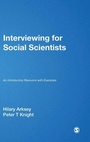 Cover: Interviewing for Social Scientists - SAGE Publications Inc
