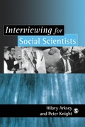 Cover: Interviewing for Social Scientists - SAGE Publications Inc