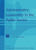 Cover: Administrative Leadership in the Public Sector - Routledge
