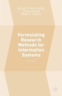 Cover: Formulating Research Methods for Information Systems - Palgrave Macmillan