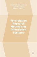 Cover: Formulating Research Methods for Information Systems - Palgrave Macmillan