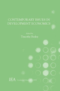 Enlarge image Cover: Contemporary Issues in Development Economics - Palgrave Macmillan