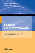 Cover: E-Business and Telecommunications - Springer