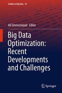 Enlarge image Cover: Big Data Optimization: Recent Developments and Challenges - Springer