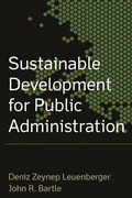 Cover: Sustainable Development for Public Administration - Routledge