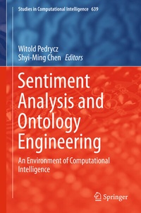 Enlarge image Cover: Sentiment Analysis and Ontology Engineering - Springer