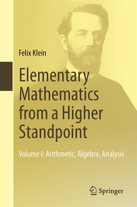 Abbildung von: Elementary Mathematics from a Higher Standpoint - Springer