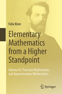 Enlarge image Cover: Elementary Mathematics from a Higher Standpoint - Springer