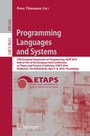 Cover: Programming Languages and Systems - Springer