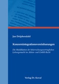 Abbildung von: Konzernintegrationsvereinbarungen - Kovac, Dr. Verlag