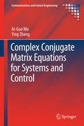 Cover: Complex Conjugate Matrix Equations for Systems and Control - Springer