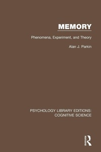 Enlarge image Cover: Memory - Routledge