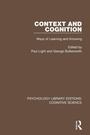 Cover: Context and Cognition - Routledge