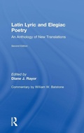 Cover: Latin Lyric and Elegiac Poetry - Routledge