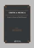 Cover: Critica Musica - Routledge