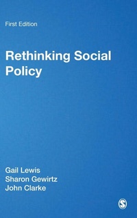 Enlarge image Cover: Rethinking Social Policy - SAGE Publications Inc
