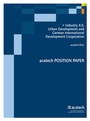 Cover: Industry 4.0, Urban Development and German International Development Cooperation - utzverlag GmbH