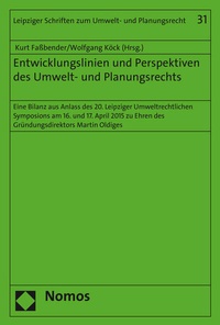 Abbildung von: Entwicklungslinien und Perspektiven des Umwelt- und Planungsrechts - Nomos