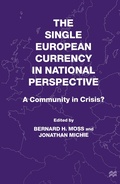 Cover: The Single European Currency in National Perspective - Palgrave Macmillan