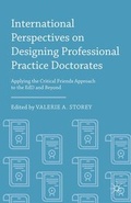 Cover: International Perspectives on Designing Professional Practice Doctorates - Palgrave MacMillan